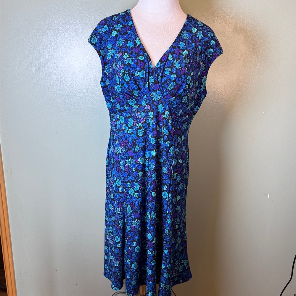 Floral Blue Dress
